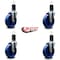 Service Caster 5'' Solid Poly Wheel Swivel 1-5/8'' Expanding Stem Caster Set, 4PK SCC-EX20S514-SPUS-158-4 - alternate 2